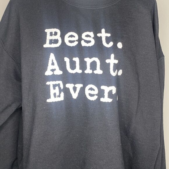 Adult Large Women’s Black Gildan Best Aunt Ever - Picture 4 of 4